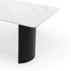 Stół ogrodowy tarasowy BELIZE LUX aluminiowy nowoczesny spiek biały