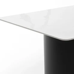 Stół ogrodowy tarasowy BELIZE LUX aluminiowy nowoczesny spiek biały