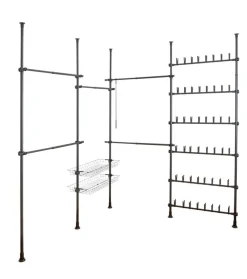 Stojak na buty teleskopowy HERKULES, wysokość 165 - 300 cm