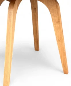 Stół okrągły Ø 100 cm dębowy drewniany nierozkładany