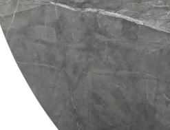 Stół okrągły rozkładany Angel II 120-160 cm efekt marmuru cz