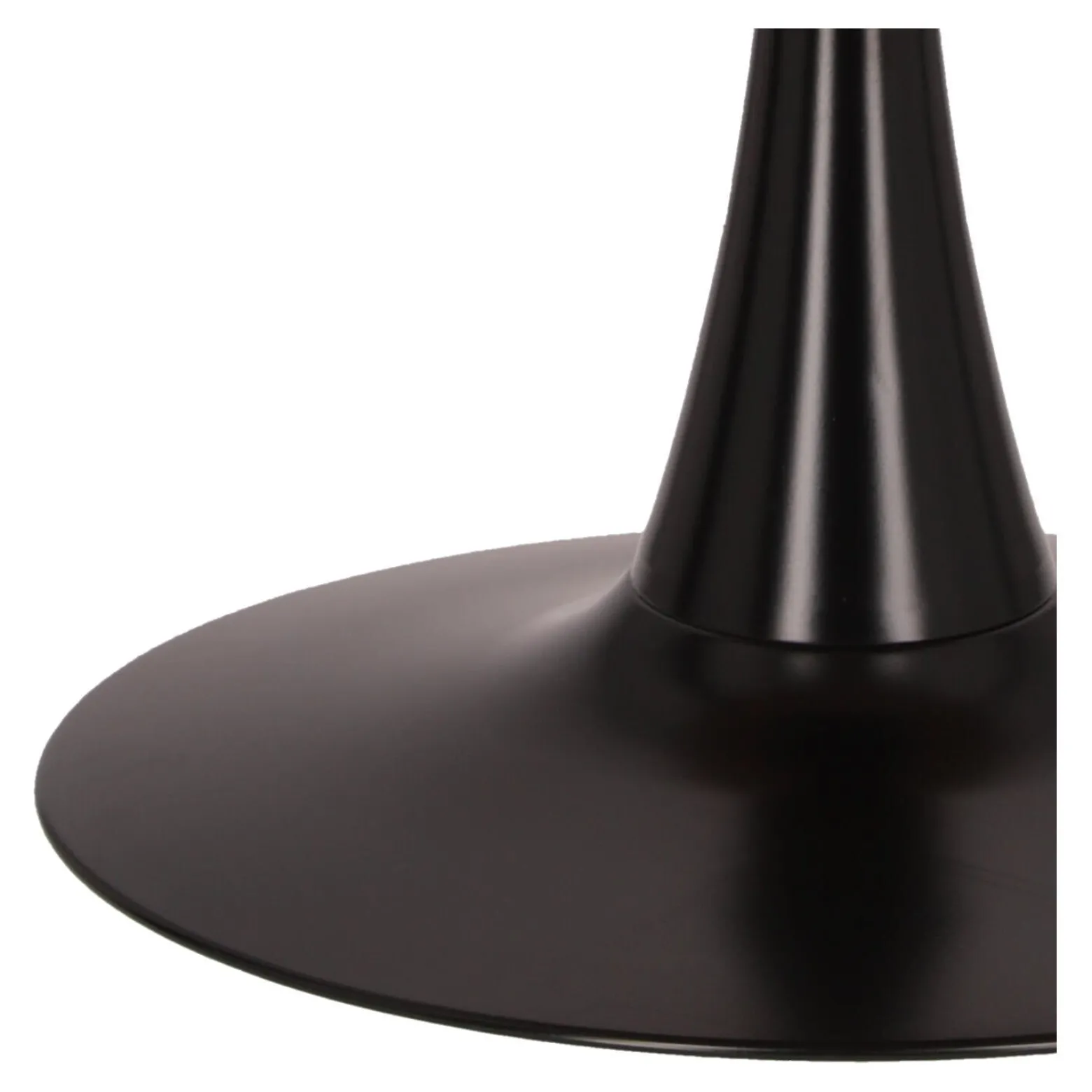 STÓŁ OKRĄGŁY Simplet Skinny dąb/czarny 80cm Z MDF W OKLEINIE