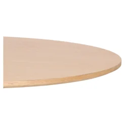 STÓŁ OKRĄGŁY Simplet Skinny dąb/czarny 80cm Z MDF W OKLEINIE