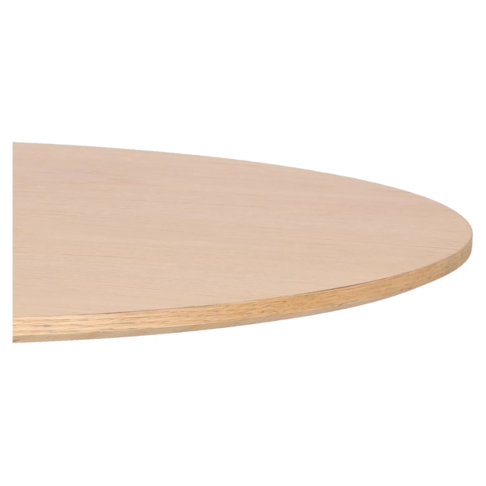 STÓŁ OKRĄGŁY Simplet Skinny dąb/czarny 80cm Z MDF W OKLEINIE