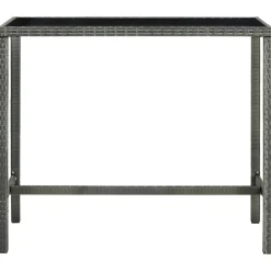 Stolik barowy Szary 130 x 60 x 110 cm Technorattan vidaXL