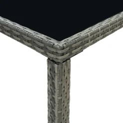 Stolik barowy Szary 130 x 60 x 110 cm Technorattan vidaXL