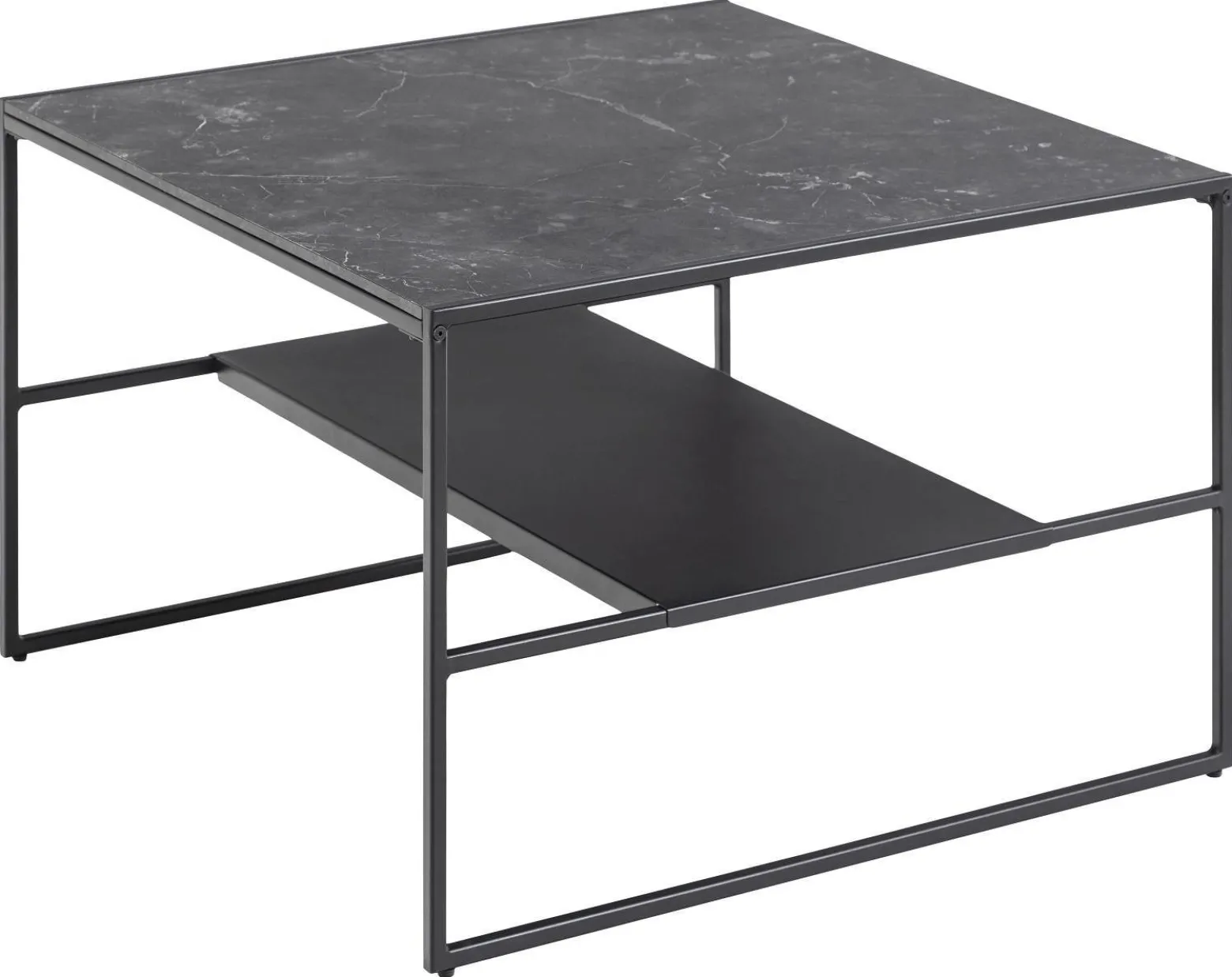 Stolik Bolland Black Marble 70x70 cm