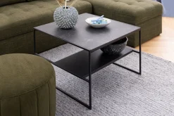 Stolik Bolland Black Marble 70x70 cm