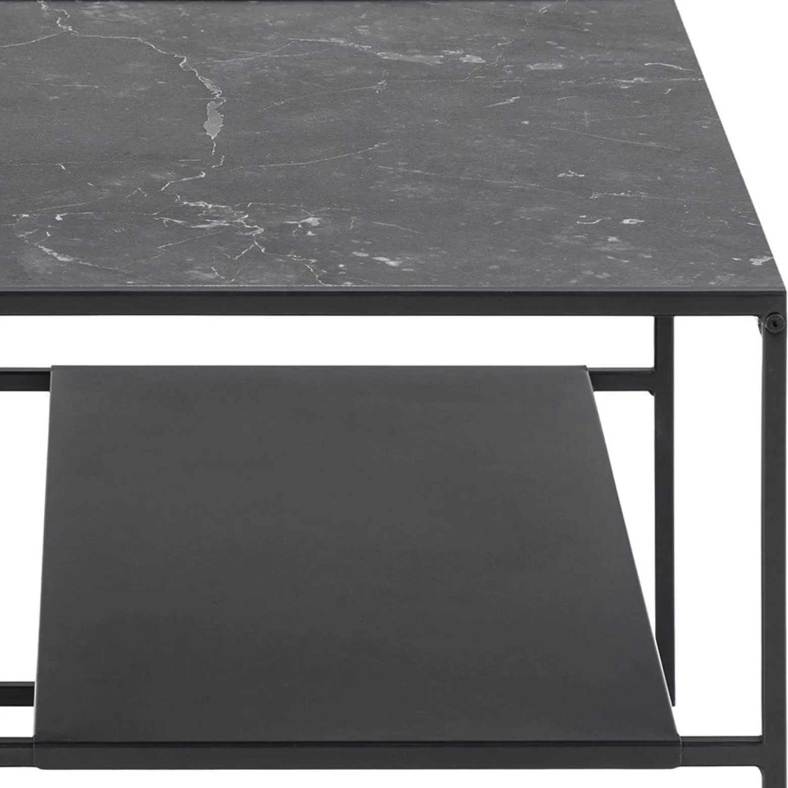 Stolik Bolland Black Marble 70x70 cm