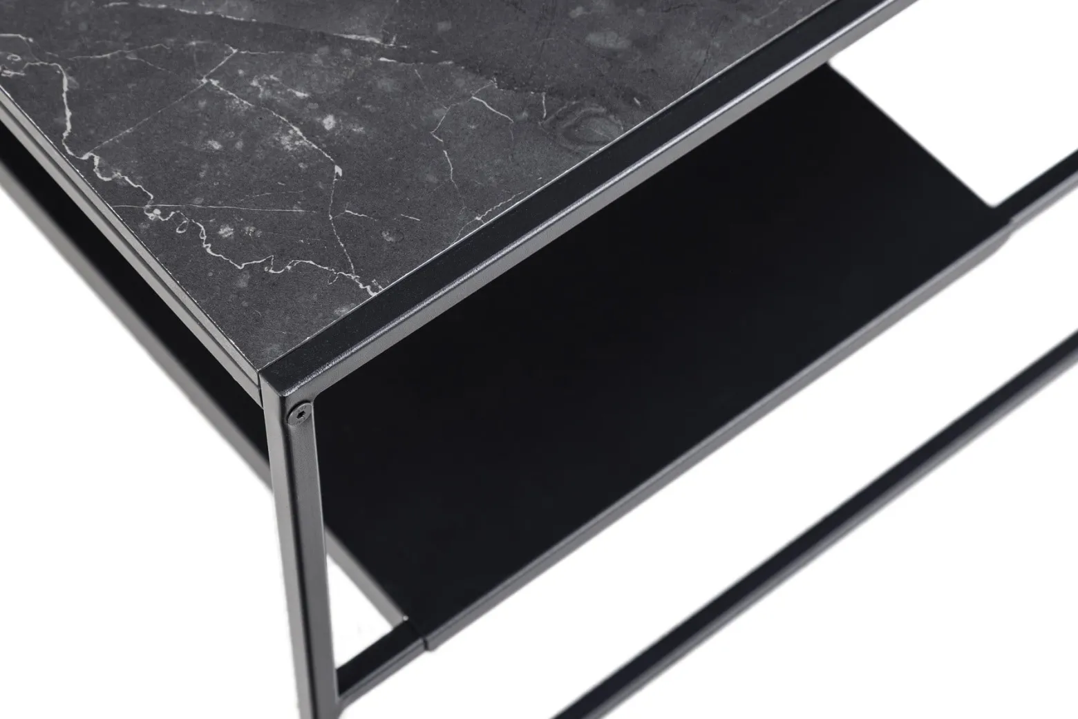 Stolik Bolland Black Marble 70x70 cm
