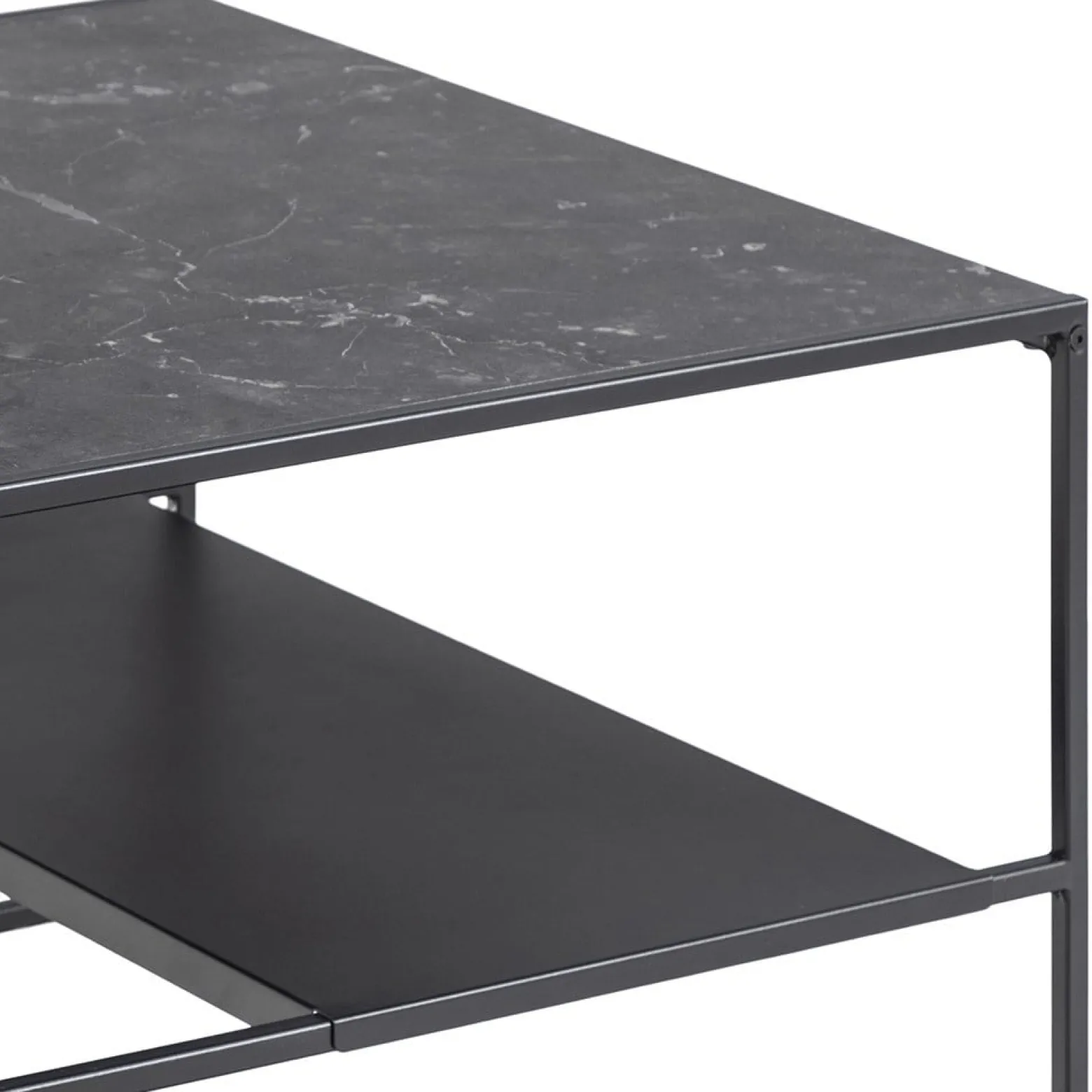 Stolik Bolland Black Marble 70x70 cm
