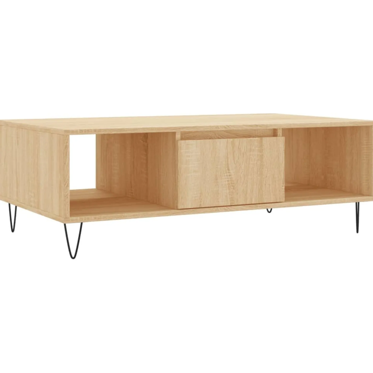 Stolik Kawowy Ława Stół Brązowy 104x60x35 Przegrody Do Salonu Do Pokoju