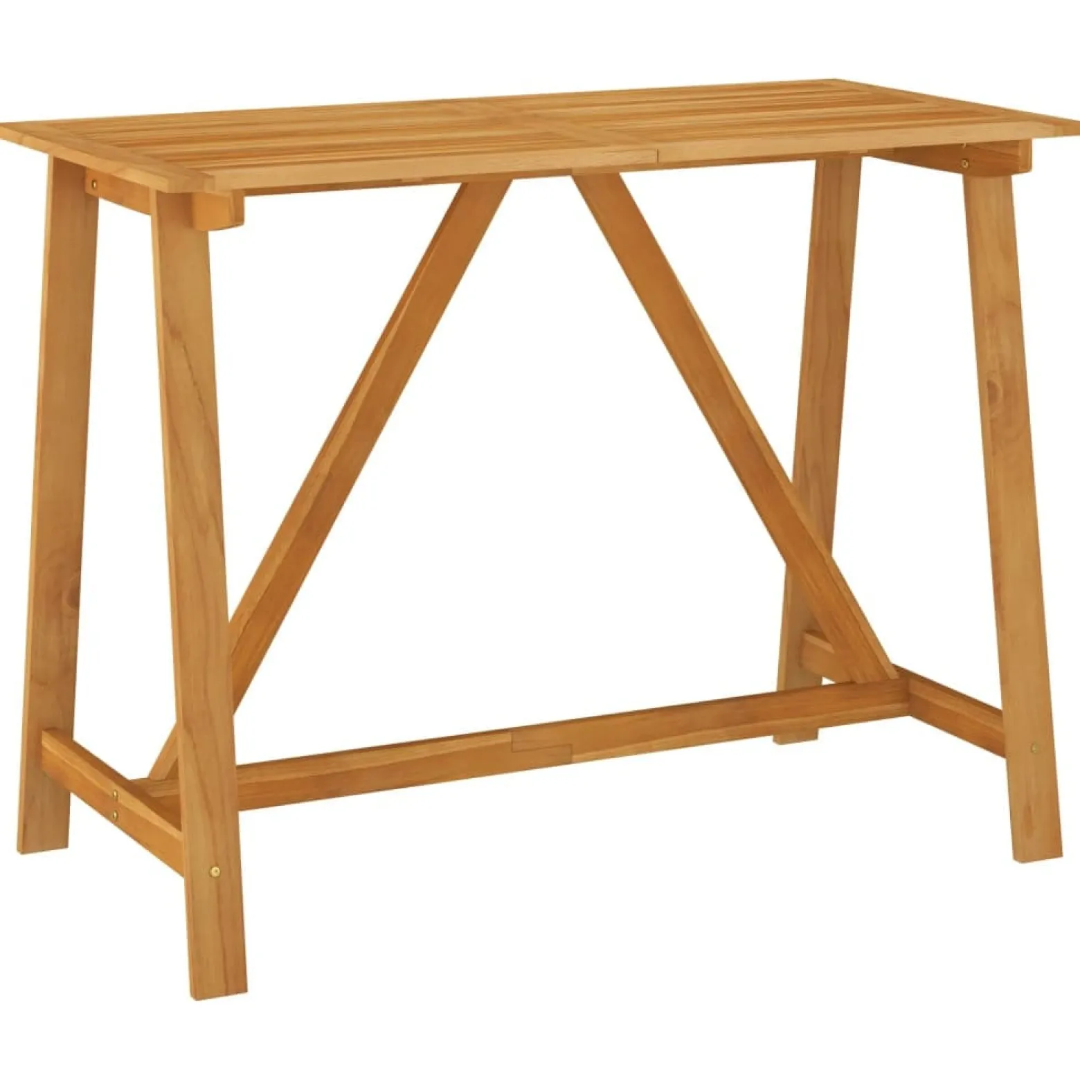Stolik barowy Brąz 140 x 70 x 104 cm Drewno vidaXL