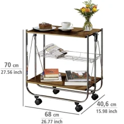 Stolik barowy na kółkach DELUXE DINETT, WENKO