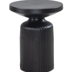 Stolik boczny FineBuy metalowy czarny