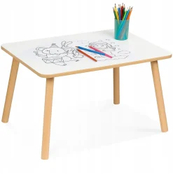 Stolik dla dzieci biały 60 x 40 x 46 cm