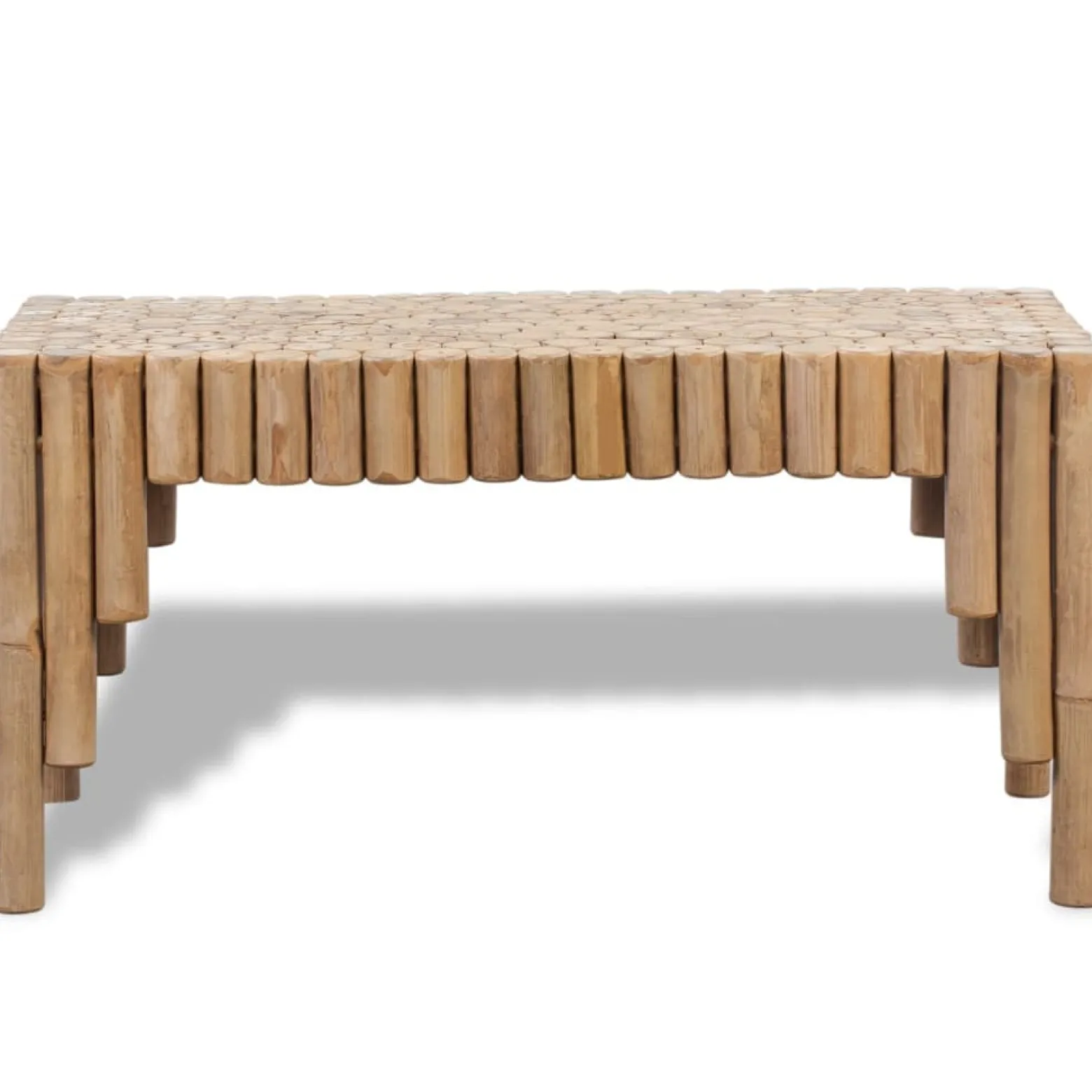 Stolik Kawowy Ława Stół Bambusowy 70x35x35 Do Salonu Do Pokoju