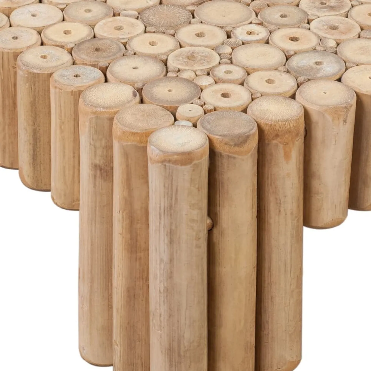 Stolik Kawowy Ława Stół Bambusowy 70x35x35 Do Salonu Do Pokoju