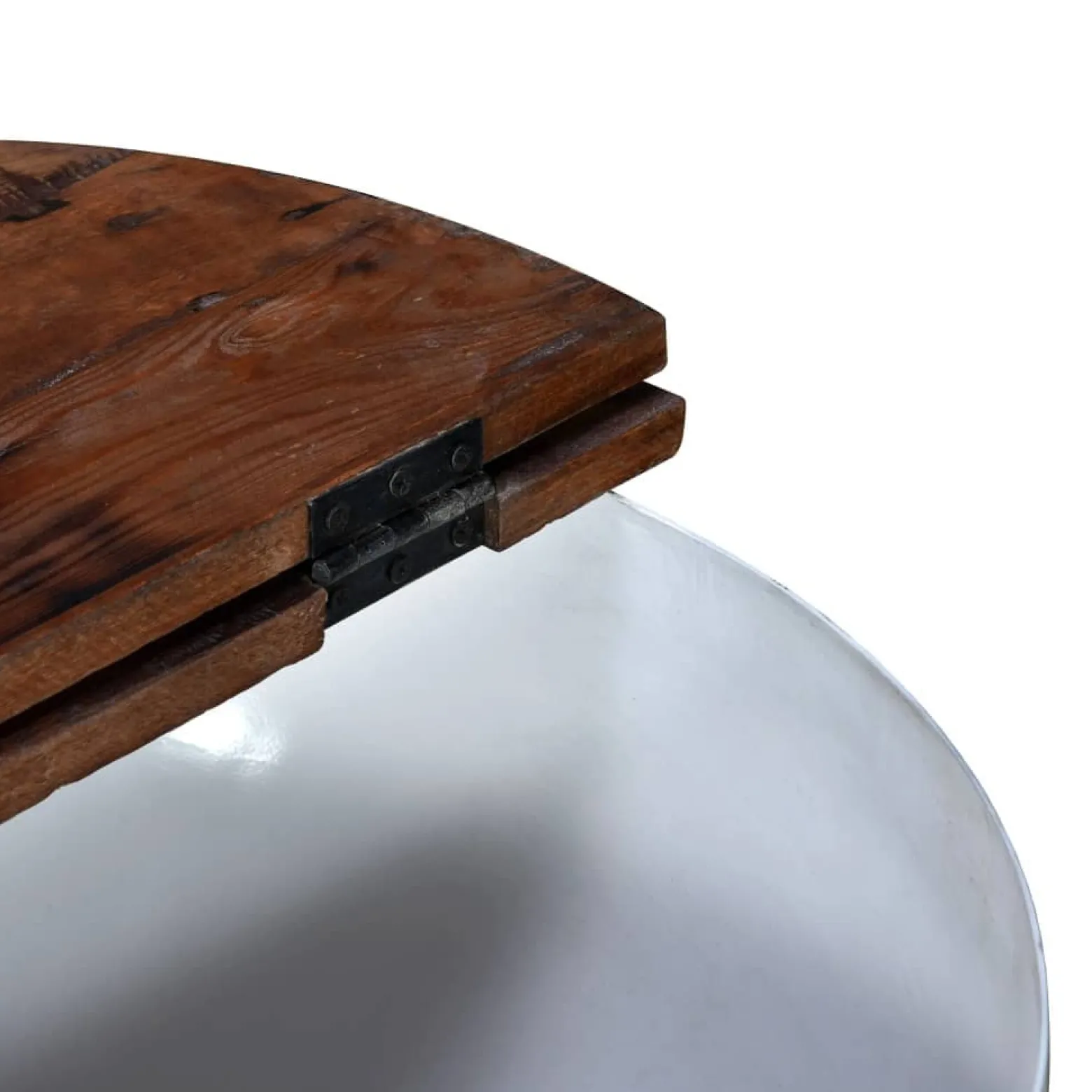 Stolik Kawowy Ława Stół Biały Drewniany 60x27.50x21 Ukryty Schowek