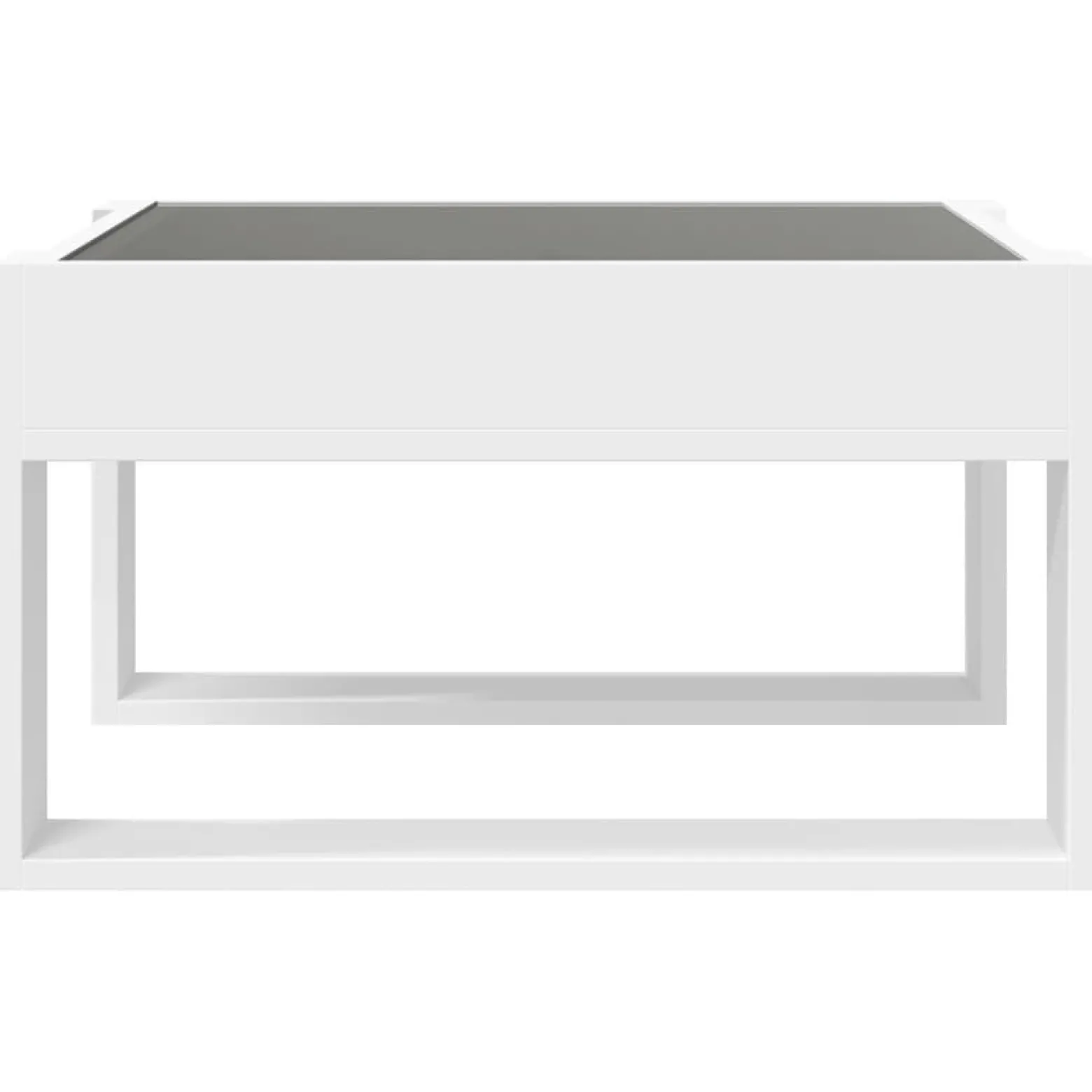 Stolik Kawowy Ława Stół Biały 50x53x30 Oświetlenie Led Do Salonu Do Pokoju