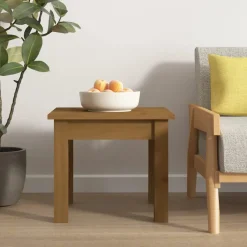 Stolik Kawowy Ława Stół Brązowy Drewniany 35x35x30 Do Salonu Do Pokoju