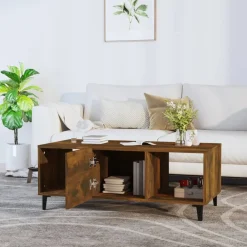 Stolik Kawowy Ława Stół Brązowy 102x50x40 Komory Do Salonu Do Pokoju