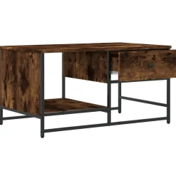 Stolik Kawowy Ława Stół Brązowy 85.5x51x45 Do Salonu Do Pokoju