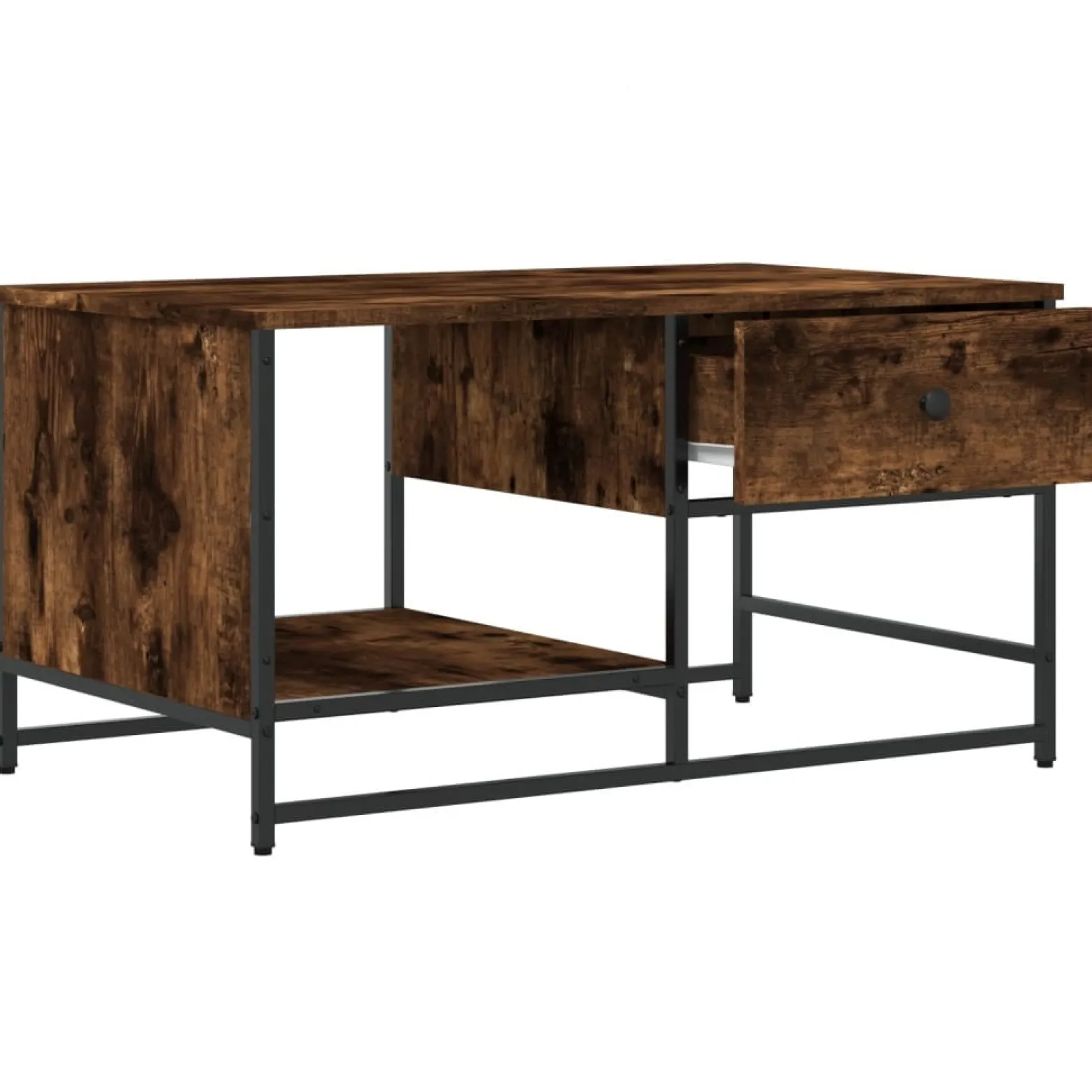 Stolik Kawowy Ława Stół Brązowy 85.5x51x45 Do Salonu Do Pokoju