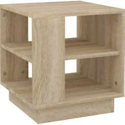 Stolik Kawowy Ława Stół Brązowy 40x40x43 Półka Do Salonu Do Pokoju