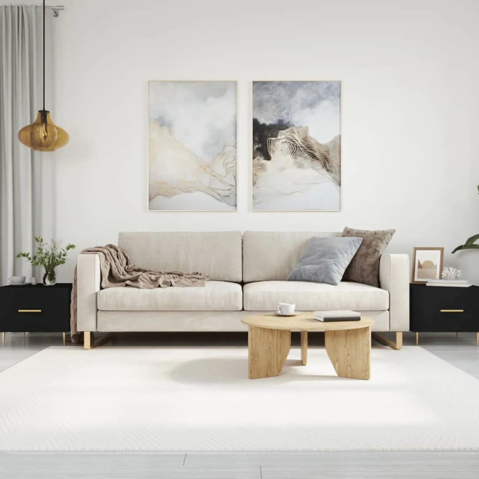 Stolik Kawowy Ława Stół Czarny 50x50x40 Szuflady Do Salonu Do Pokoju