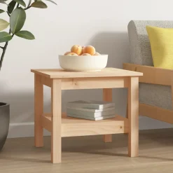 Stolik Kawowy Ława Stół Drewniany 45x45x40 Półka Do Salonu Do Pokoju