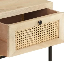 Stolik Kawowy Ława Stół Drewniany 90x50x37 Szuflady Do Salonu Do Pokoju