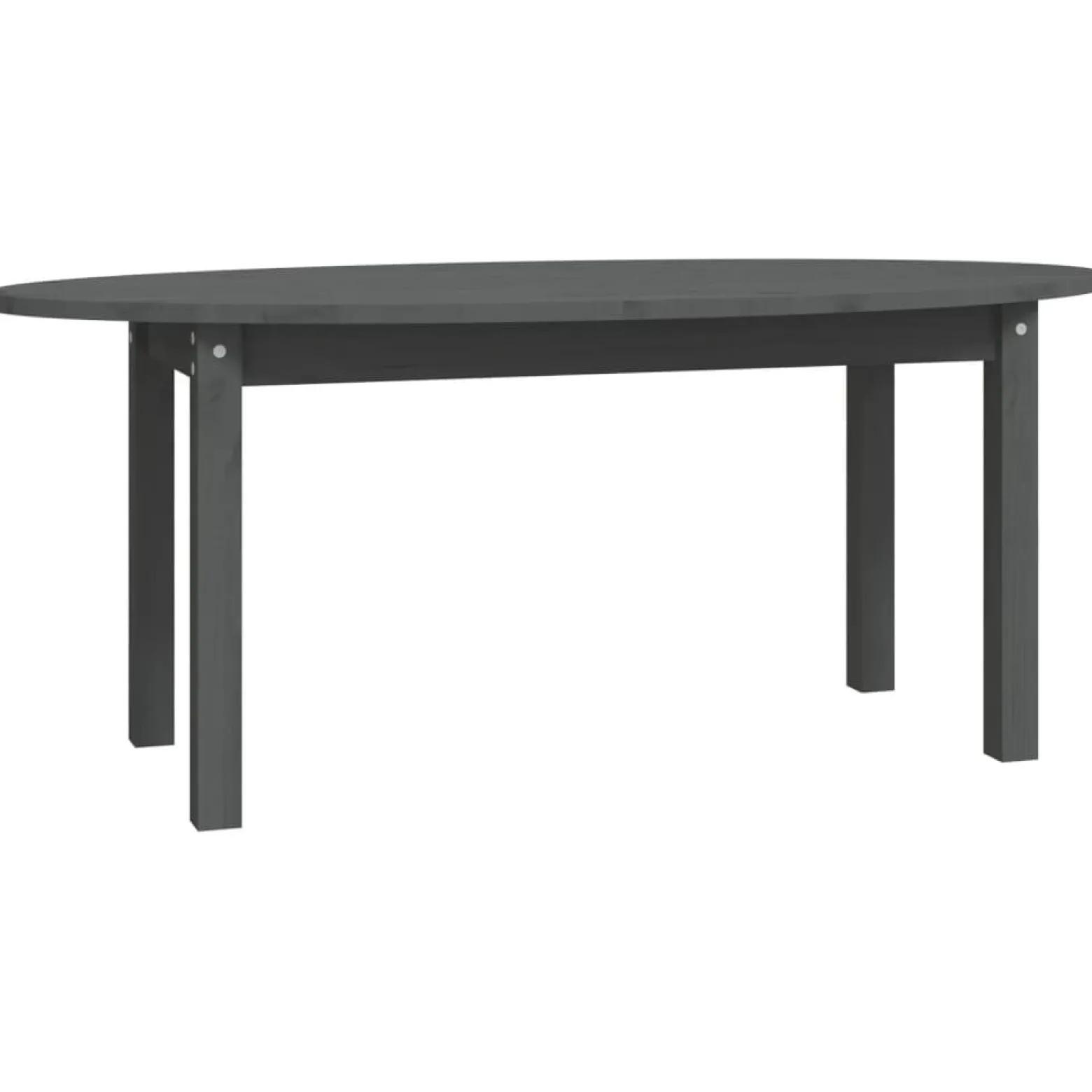 Stolik Kawowy Ława Stół Szary Drewniany 110x55x45 Do Salonu Do Pokoju