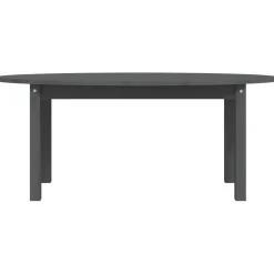 Stolik Kawowy Ława Stół Szary Drewniany 110x55x45 Do Salonu Do Pokoju