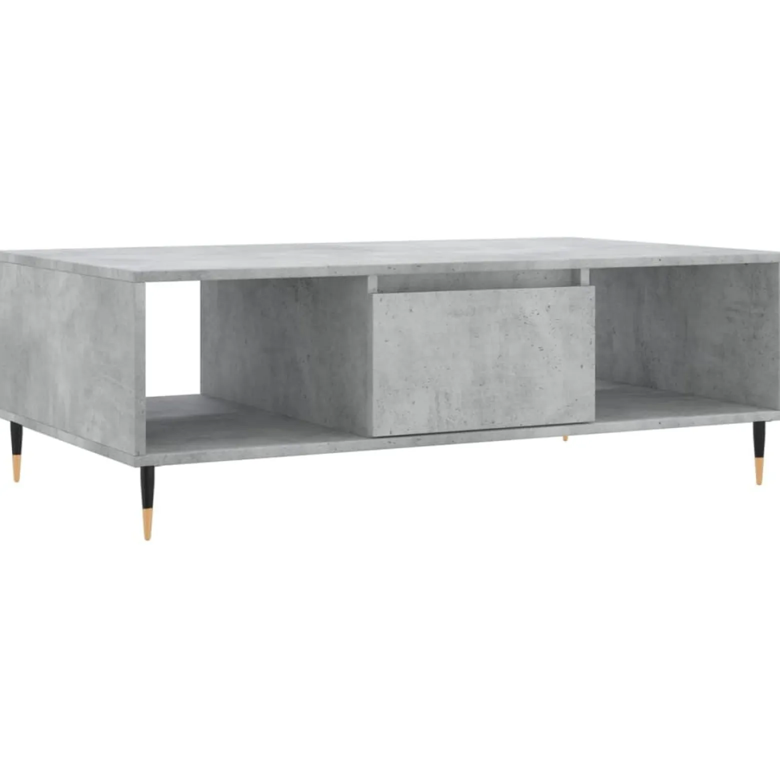 Stolik Kawowy Ława Stół Szary 104x60x35 Przegrody Do Salonu Do Pokoju