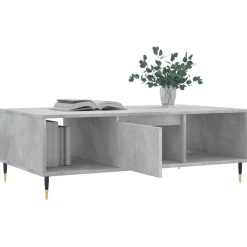 Stolik Kawowy Ława Stół Szary 104x60x35 Przegrody Do Salonu Do Pokoju