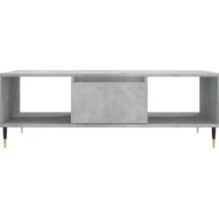 Stolik Kawowy Ława Stół Szary 104x60x35 Przegrody Do Salonu Do Pokoju