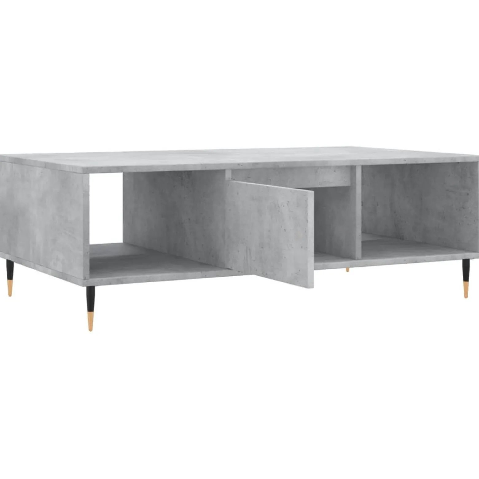 Stolik Kawowy Ława Stół Szary 104x60x35 Przegrody Do Salonu Do Pokoju