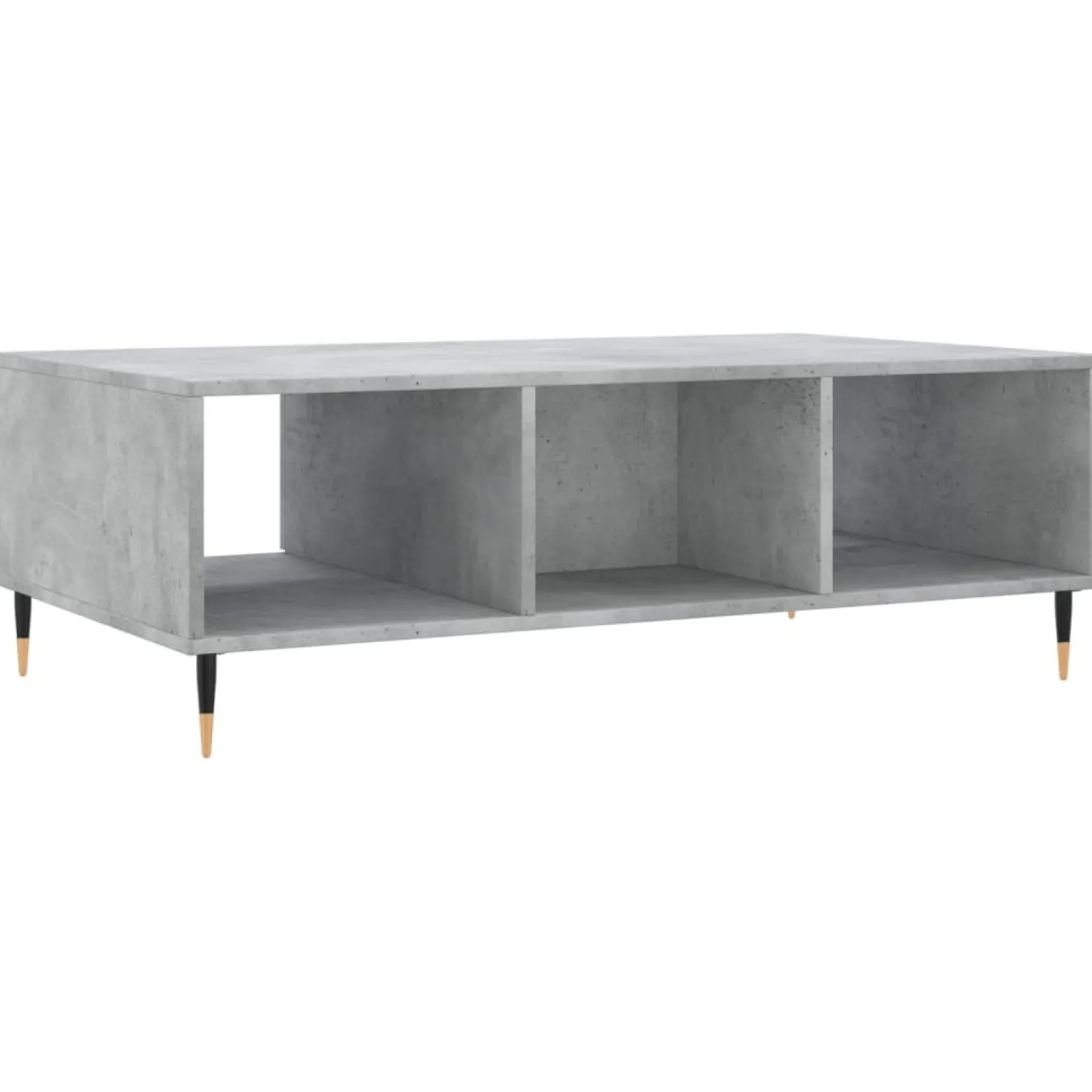 Stolik Kawowy Ława Stół Szary 104x60x35 Przegrody Do Salonu Do Pokoju