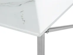Stolik kawowy ława 50 x 100 cm marmur biały