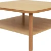 STOLIK KAWOWY Banbury 90x90cm lakierowane drewno i fornir