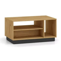 Stolik kawowy BRONX 90cm dąb/czarny