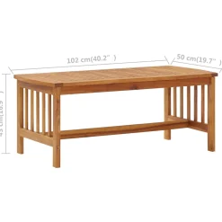 Stolik kawowy Brąz Drewno akacjowe Coffee table vidaXL