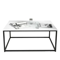 Stolik Kawowy 100cm Loft ONE FURNITURE Laminat Biały
