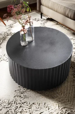 Stolik kawowy FineBuy metalowy czarny