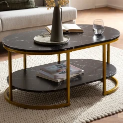 Stolik kawowy FineBuy stolik 100x60x45 cm