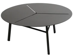 Stolik kawowy Kampala czarny 80x80x35 cm Miloo Home