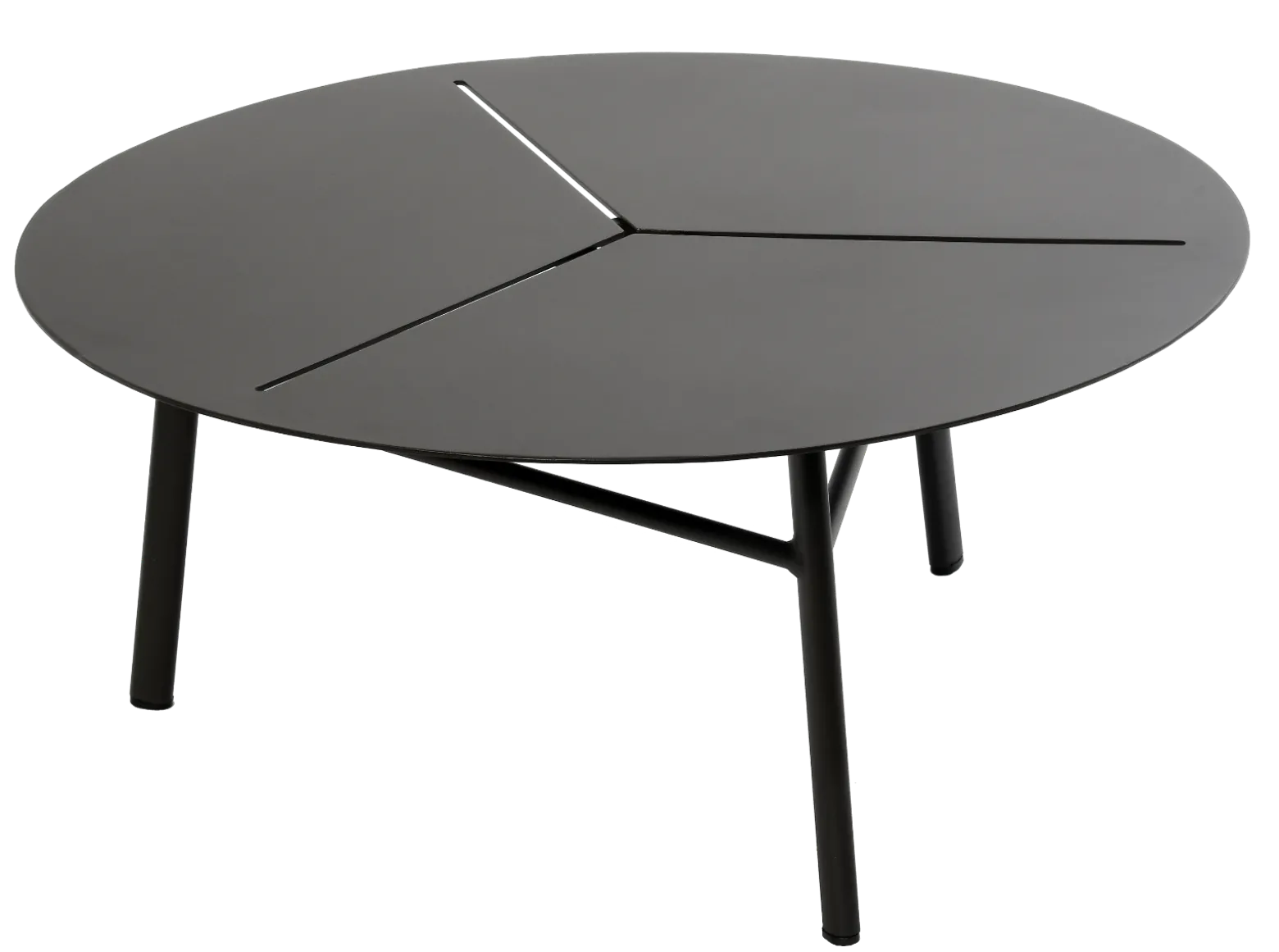 Stolik kawowy Kampala czarny 80x80x35 cm Miloo Home