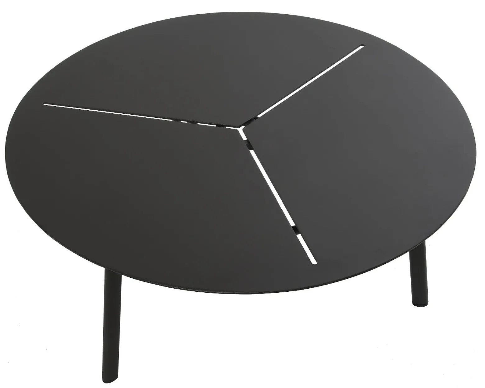 Stolik kawowy Kampala czarny 80x80x35 cm Miloo Home