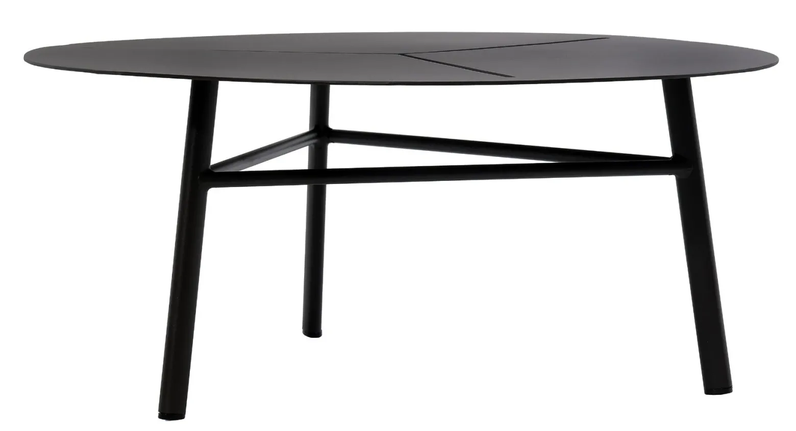 Stolik kawowy Kampala czarny 80x80x35 cm Miloo Home